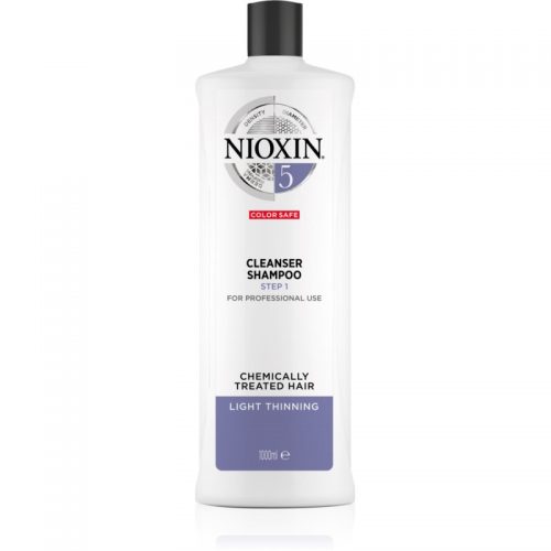 Nioxin System 5 szampon oczyszczający do rzednących włosów farbowanych 1000 ml