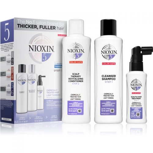 Nioxin System 5 zestaw kosmetyków (przy lekkim wypadaniu włosów normalnych i grubych naturalnych oraz po chemicznej pielęgnacji) unisex
