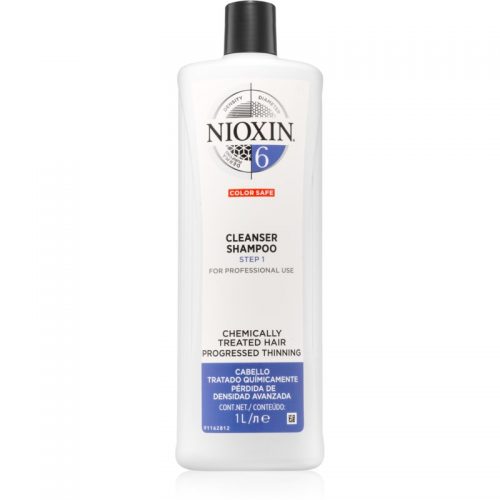 Nioxin System 6 szampon oczyszczający do włosów rozjaśnianych 1000 ml