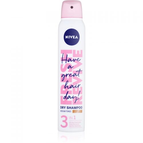 Nivea Fresh Revive odświeżający suchy szampon do zwiększenia objętości Medium Tones 200 ml