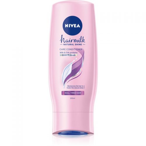 Nivea Hairmilk Natural Shine pielęgnująca odżywka do włosów osłabionych, bez połysku 200 ml
