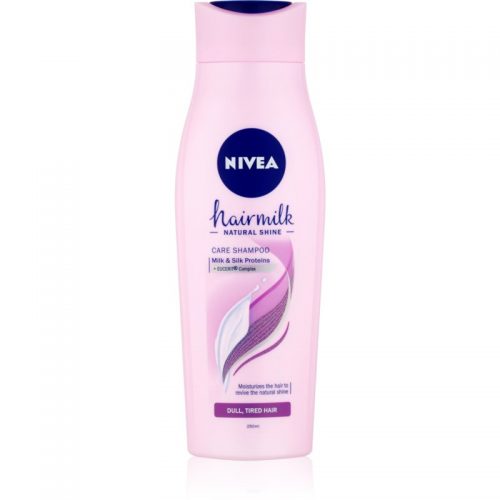 Nivea Hairmilk Natural Shine szampon pielęgnujący do włosów osłabionych, bez połysku 250 ml
