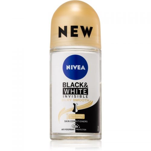 Nivea Invisible Black & White Silky Smooth antyperspirant w kulce bez alkoholu 50 ml