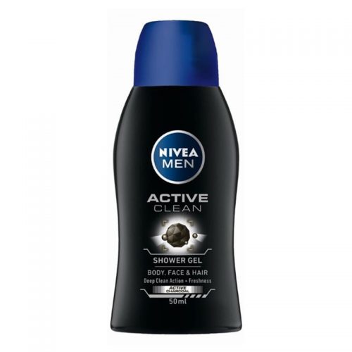 Nivea Men Active Clean żel pod prysznic do twarzy, ciała i włosów dla mężczyzn 50 ml