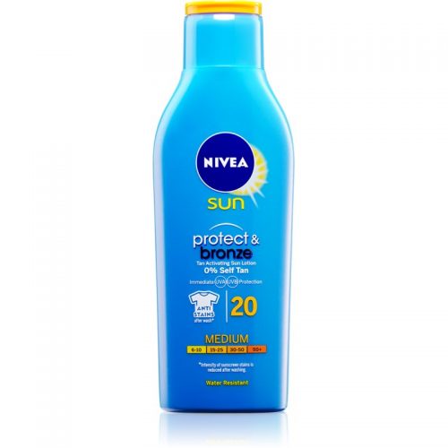 Nivea Sun Protect & Bronze intensywne mleczko do opalania SPF 20 200 ml