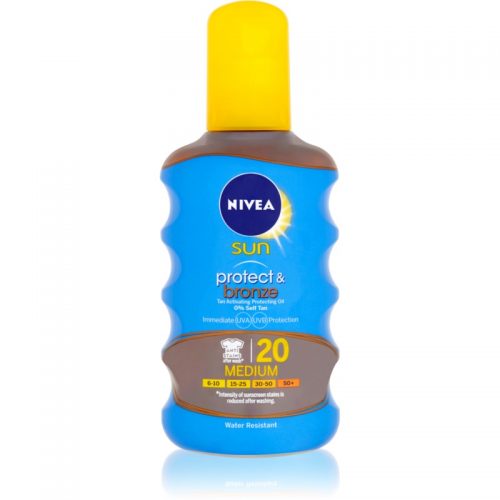 Nivea Sun Protect & Bronze suchy olejek do opalania SPF 20 200 ml
