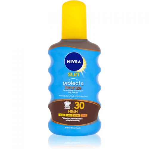 Nivea Sun Protect & Bronze suchy olejek do opalania SPF 30 200 ml