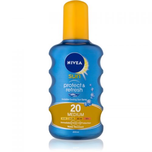 Nivea Sun Protect & Refresh transparentny, chłodzący spray do opalania SPF 20 200 ml