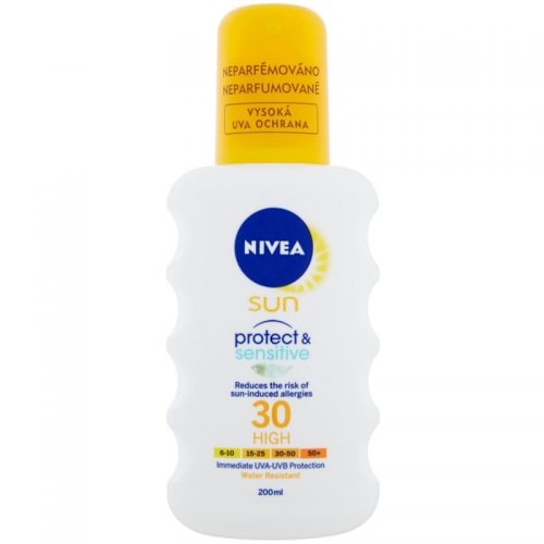 Nivea Sun Pure & Sensitive spray do opalania SPF 30 200 ml