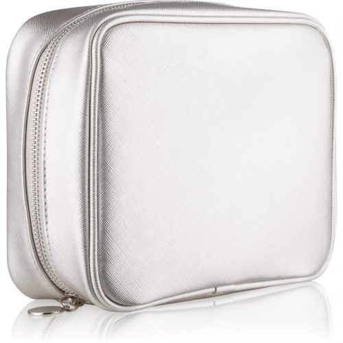 Notino Basic Podróżna kosmetyczka damska srebrna (21 × 6,5 × 16,5 cm)