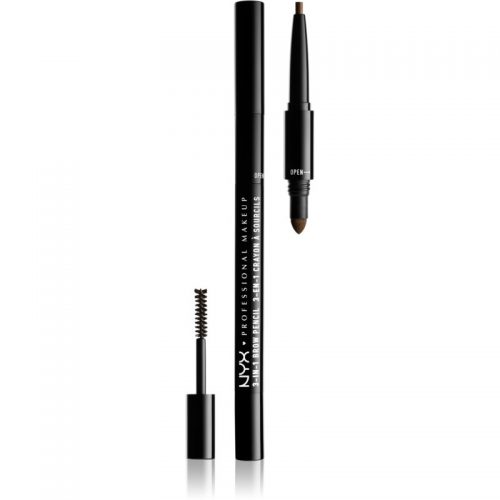 NYX Professional Makeup 3-In-1 Brow Pencil wielofunkcyjny produkt do brwi odcień 07 Espresso