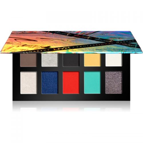 NYX Professional Makeup Aquaria x NYX Professional Makeup paleta cieni do powiek 10 x 1,1 g