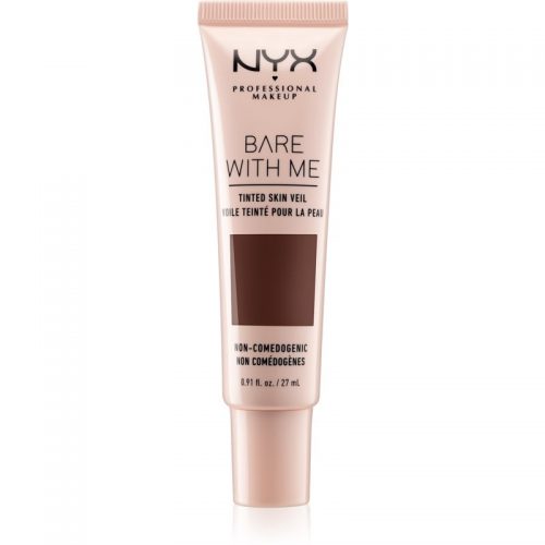 NYX Professional Makeup Bare With Me Tinted Skin Veil lekki podkład odcień 12 Deep Espresso 27 ml