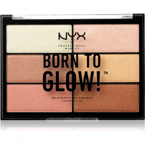 NYX Professional Makeup Born To Glow paleta rozjaśniaczy odcień 01 6 x 4,8 g