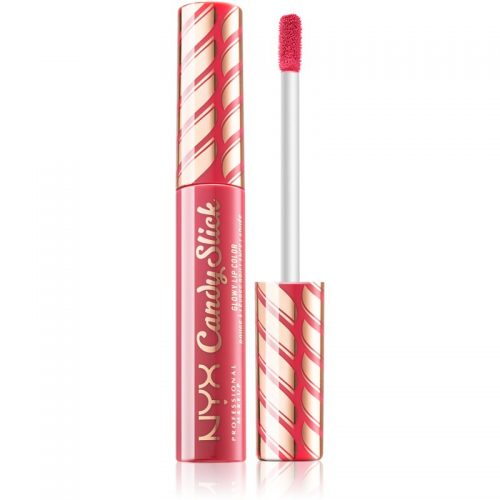 NYX Professional Makeup Candy Slick Glowy Lip Color błyszczyk do ust wysoko napigmentowany odcień 02 Watermelon Taffy 7,5 ml