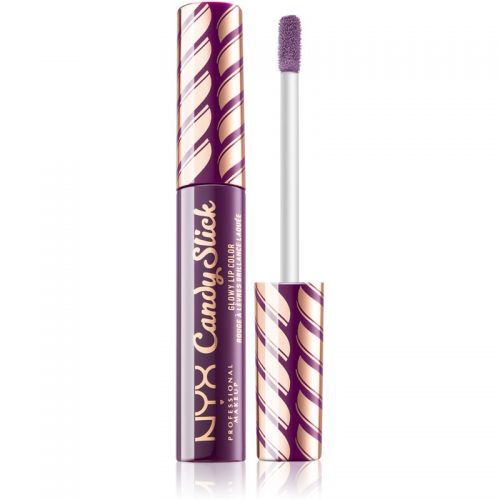 NYX Professional Makeup Candy Slick Glowy Lip Color błyszczyk do ust wysoko napigmentowany odcień 07 Grape Expectations 7,5 ml