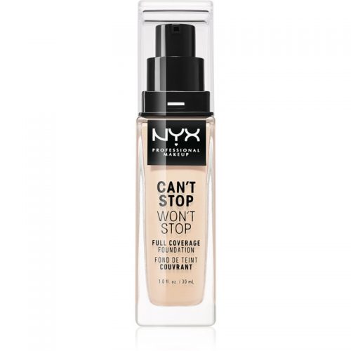 NYX Professional Makeup Can’t Stop Won’t Stop podkład mocno kryjący odcień 03 Porcelain 30 ml
