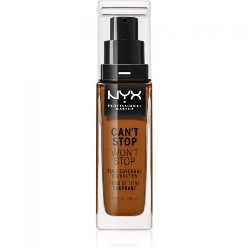 NYX Professional Makeup Can’t Stop Won’t Stop podkład mocno kryjący odcień 22.3 Walnut 30 ml