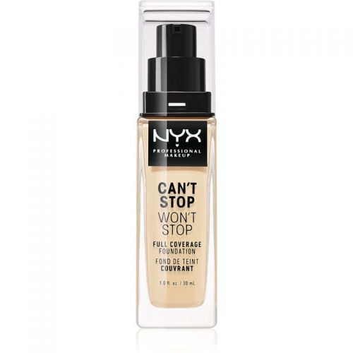 NYX Professional Makeup Can’t Stop Won’t Stop podkład mocno kryjący odcień 6.3 Warm Vanilla 30 ml
