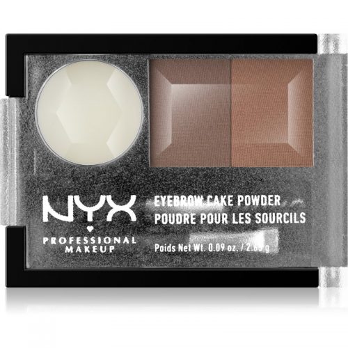 NYX Professional Makeup Eyebrow Cake Powder paleta do regulacji brwi odcień 05 Brunette 2,65 g