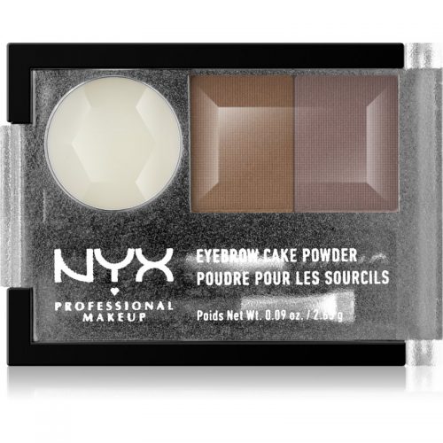 NYX Professional Makeup Eyebrow Cake Powder paleta do regulacji brwi odcień 03 Taupe/Ash 2,65 g