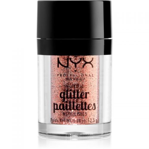 NYX Professional Makeup Glitter Goals metaliczny brokat do twarzy i ciała odcień 01 Dubai Bronze 2,5 g