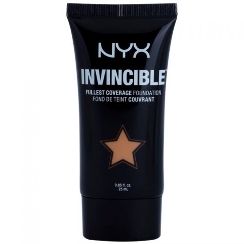 NYX Professional Makeup Invincible make up przeciw niedoskonałościom skóry odcień 08 Golden Beige 25 ml