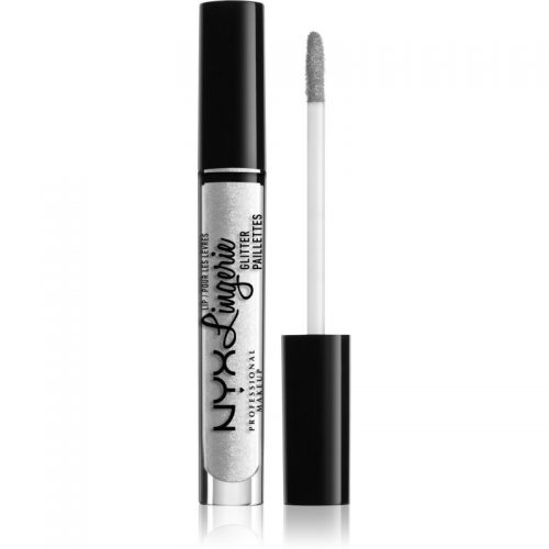 NYX Professional Makeup Lip Lingerie Glitter błyszczyk do ust z brokatem odcień 01 Clear 3,4 ml