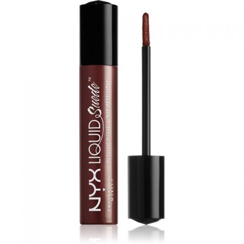 NYX Professional Makeup Liquid Suede™ Metallic Matte wodoodporna szminka w płynie z metalicznym wykończeniem odcień 32 Neat Nude 4 ml