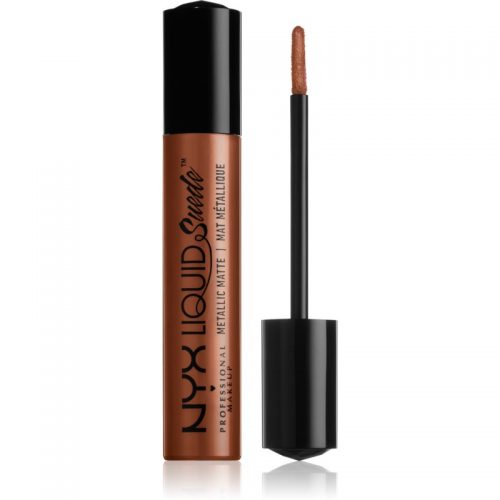 NYX Professional Makeup Liquid Suede™ Metallic Matte wodoodporna szminka w płynie z metalicznym wykończeniem odcień 31 New Era 4 ml