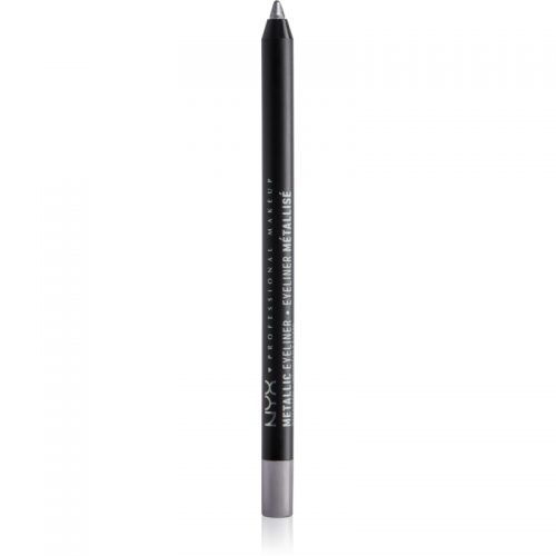 NYX Professional Makeup Metallic Eyeliner metaliczna kredka do oczu odcień 02 Silver 1,3 g