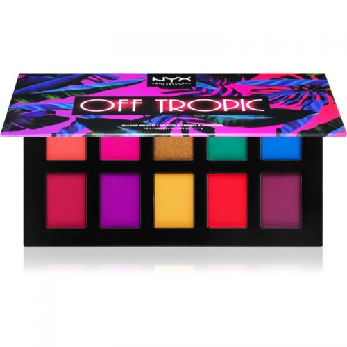 NYX Professional Makeup Off Tropic paleta cieni do powiek odcień 01 Hasta La Vista 10 x 1,1 g