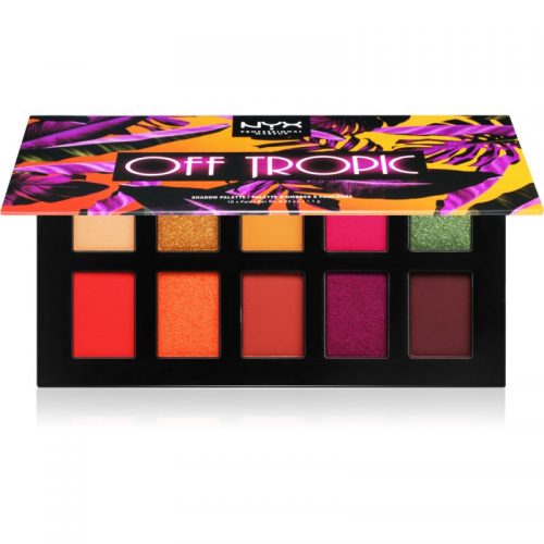 NYX Professional Makeup Off tropic paleta cieni do powiek odcień Shifting sand 10 x 1,1 g