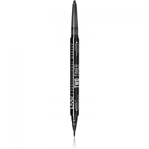 NYX Professional Makeup Two Timer kredka do oczu 2 w 1 odcień 01 Jet Black 1,2 ml