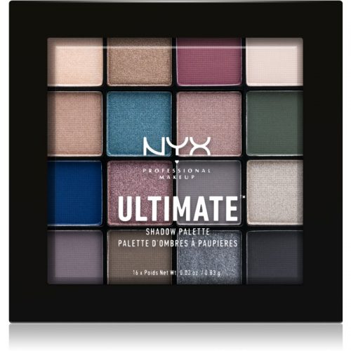 NYX Professional Makeup Ultimate Shadow paleta cieni do powiek odcień Ash 16 x 0,83 g