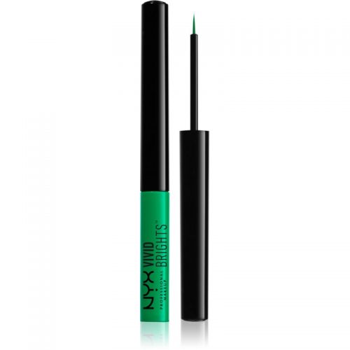 NYX Professional Makeup Vivid Brights kolorowe eyelinery w płynie odcień 07 Vivid Envy 2 ml