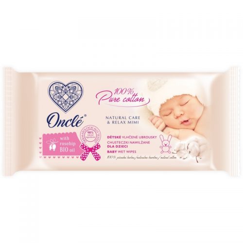 Onclé Baby nawilżane chusteczki dla niemowląt z olejkiem z orzechów laskowych 54 szt.