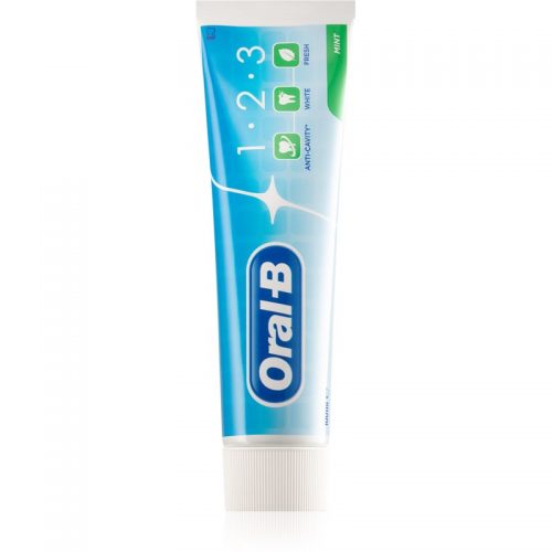 Oral B 1-2-3 pasta do zębów z fluorem 3 w 1 smak Mint 100 ml
