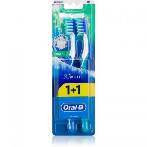Oral B 3D White Fresh szczoteczki do zębów medium 2 szt. 2 szt.