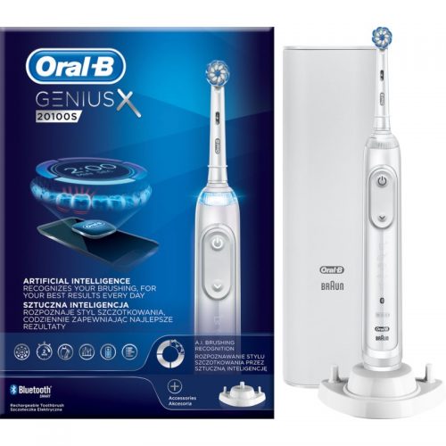 Oral B GeniusX 20100S Fuji White elektryczna szczoteczka do zębów 20100S Fuji White