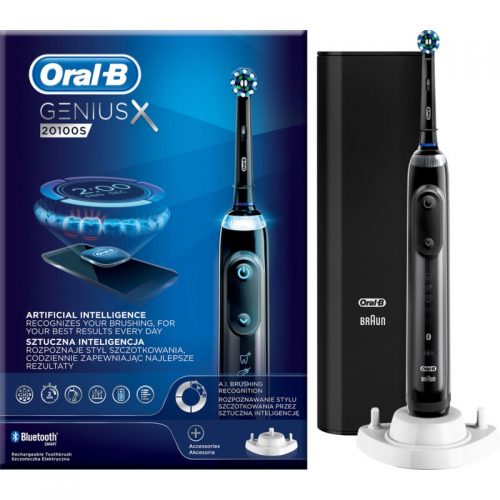 Oral B GeniusX 20100S Midnight Black elektryczna szczoteczka do zębów 20100S Midnight Black