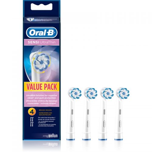 Oral B Sensitive UltraThin EB 60 końcówki wymienne do szczoteczki do zębów 4 szt.