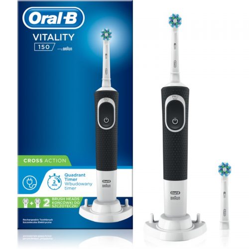 Oral B Vitality 150 Cross Action D100.424.1 Black elektryczna szczoteczka do zębów D100.424.1
