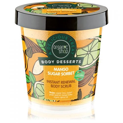 Organic Shop Body Desserts Mango Sugar Sorbet 450 ml