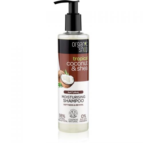 Organic Shop Natural Coconut & Shea szampon nawilżający do włosów suchych i zniszczonych 280 ml