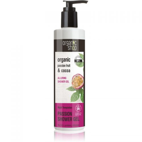 Organic Shop Organic Passion Fruit & Cocoa smakowity żel pod prysznic 280 ml