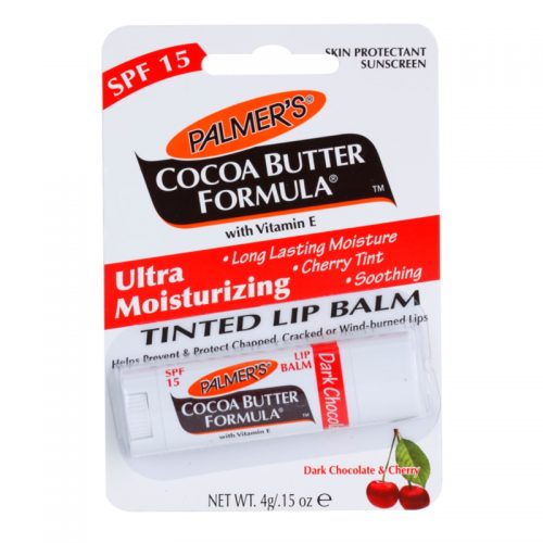 Palmer’s Face & Lip Cocoa Butter Formula tonujący balsam nawilżający do ust SPF 15 smak Dark Chocolate & Cherry 4 g