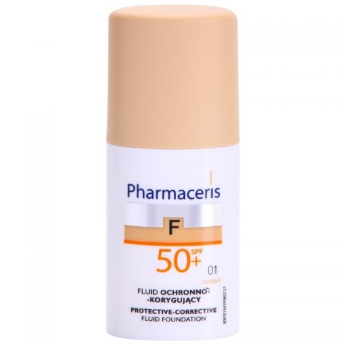 Pharmaceris F-Fluid Foundation fluid ochronno-korygujący SPF 50+ odcień 01 Ivory 30 ml