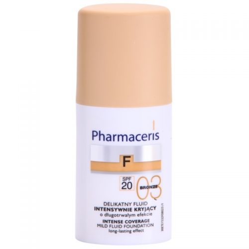 Pharmaceris F-Fluid Foundation intensywnie kryjący fluid o dlugotrwalym działaniu SPF 20 odcień 03 Bronze 30 ml