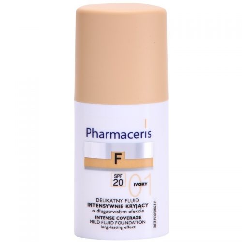 Pharmaceris F-Fluid Foundation intensywnie kryjący fluid o dlugotrwalym działaniu SPF 20 odcień 01 Ivory 30 ml
